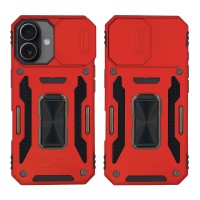 Θήκη Ring Armor CamShield Sonique για Apple iPhone 17 Κόκκινο