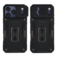 Θήκη Ring Armor CamShield Sonique για Apple iPhone 17 Pro Μαύρο