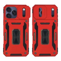 Θήκη Ring Armor CamShield Sonique για Apple iPhone 17 Pro Max Κόκκινο