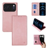 Θήκη Πορτοφόλι Vintage Magnet Wallet Sonique Apple iPhone 17 Pro Ροζ Χρυσό