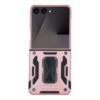 Θήκη Ring Armor CamShield Sonique για Samsung Galaxy Z Flip 7 Ροζ Χρυσό
