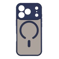 Θήκη Magnetic MagMatte Lens Sonique Apple iPhone 17 Pro Μπλε Σκούρο