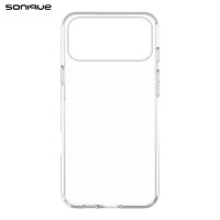 Θήκη Σιλικόνης Sonique Crystal Clear Apple (Big Hole) iPhone 17 Pro Max Διάφανο