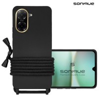 Θήκη Σιλικόνης με Κορδόνι CarryHang Sonique Xiaomi Redmi A5 4G (173.45mm) Μαύρο
