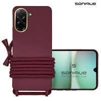 Θήκη Σιλικόνης με Κορδόνι CarryHang Sonique Xiaomi Redmi A5 4G (173.45mm) Μπορντό