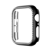 Θήκη Προστασία Luxury Diamond PC Sonique για Apple Watch 4/5/6/SE/SE 22 44mm Μαύρο