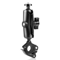 Puluz Βάση Μοτοσυκλέτας O-Clip Quick Release για GoPro / Action Cameras Μαύρο