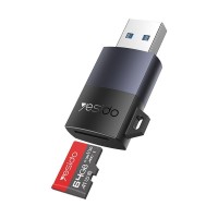 Yesido GS36 Card Reader TF με θύρα USB-A Μαύρο
