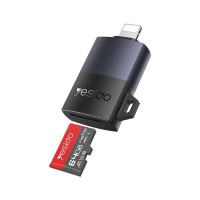 Yesido GS38 Card Reader TF με θύρα Lightning Μαύρο