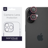 Camera Protection Sonique Glitter Lens Pro Apple iPhone 16 / iPhone 16 Plus Pink