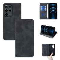 Θήκη Πορτοφόλι Vintage Magnet Wallet Sonique Samsung Galaxy S23 Ultra Μαύρο