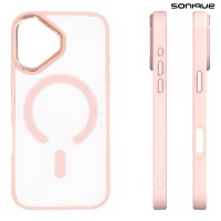 Θήκη Magnetic MagMetal Sonique Apple iPhone 17 Ροζ
