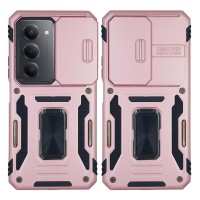 Θήκη Ring Armor CamShield Sonique για Xiaomi Redmi 15 4G / Redmi 15 5G Ροζ Χρυσό