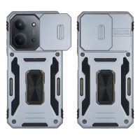 Θήκη Ring Armor CamShield Sonique για Xiaomi Redmi 15C 4G / Redmi 15C 5G / Poco C85 4G Γκρι