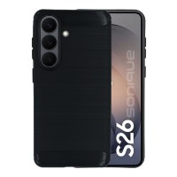Θήκη Σιλικόνης Sonique Carbon Brushed Samsung Galaxy S26 Μαύρο