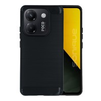 Θήκη Σιλικόνης Sonique Carbon Brushed Xiaomi Poco M7 Pro 5G Μαύρο