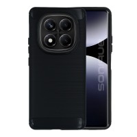 Θήκη Σιλικόνης Sonique Carbon Brushed Xiaomi Redmi Note 14 Pro 4G Μαύρο
