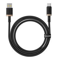 Καλώδιο Baseus Dura Braided USB-A / Type C 60W 1m Μαύρο / Χρυσό