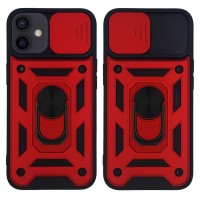 Θήκη Ring Armor CamPro Sonique για Apple iPhone 12 / iPhone 12 Pro Κόκκινο