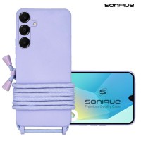 Θήκη Σιλικόνης με Κορδόνι CarryHang Sonique Samsung Galaxy A16 4G / Galaxy A16 5G Λιλά
