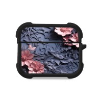 Θήκη Σιλικόνης Sonique 3D Flower Series για AirPods Pro 3 Ροζ 02