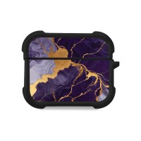 Θήκη Σιλικόνης Marble Series για AirPods Pro 3 Μωβ