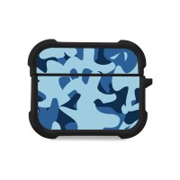 Θήκη Σιλικόνης Sonique Camouflage Army Series για AirPods Pro 3 Μπλε
