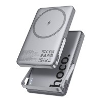 Ασύρματο Μαγνητικό Powerbank Hoco Q36 Sunlight 5000mAh με stand 20W PD Γκρι
