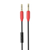 Καλώδιο AUX 3,5mm σε 3,5mm με μικρόφωνο Hoco UPA12 Μαύρο