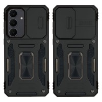 Θήκη Ring Armor CamShield Sonique για Samsung Galaxy S25 FE Μαύρο