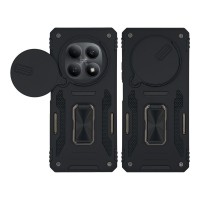 Θήκη Ring Armor CamShield Sonique για Xiaomi Redmi Note 15 4G / Redmi Note 15 5G / Poco M8 5G Μαύρο