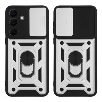Θήκη Ring Armor CamPro Sonique για Samsung Galaxy S26 Ασημί