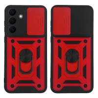 Θήκη Ring Armor CamPro Sonique για Samsung Galaxy S26 Plus Κόκκινο