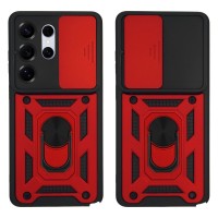 Θήκη Ring Armor CamPro Sonique για Samsung Galaxy S26 Ultra Κόκκινο