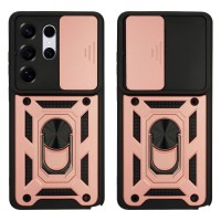 Θήκη Ring Armor CamPro Sonique για Samsung Galaxy S26 Ultra Ροζ Χρυσό