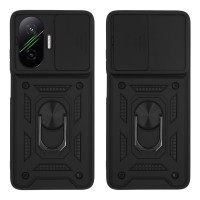Θήκη Ring Armor CamPro Sonique για Xiaomi Poco F7 5G Μαύρο