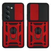 Θήκη Ring Armor CamPro Sonique για Xiaomi Redmi 15 4G / Redmi 15 5G Κόκκινο