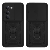 Θήκη Ring Armor CamPro Sonique για Xiaomi Redmi 15 4G / Redmi 15 5G Μαύρο