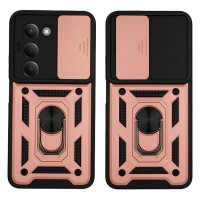 Θήκη Ring Armor CamPro Sonique για Xiaomi Redmi 15 4G / Redmi 15 5G Ροζ Χρυσό