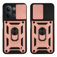 Θήκη Ring Armor CamPro Sonique για Xiaomi Redmi 15C 4G / Redmi 15C 5G / Poco C85 4G Ροζ Χρυσό