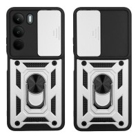 Θήκη Ring Armor CamPro Sonique Realme C71 4G Ασημί