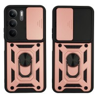 Θήκη Ring Armor CamPro Sonique Realme C75 4G / Realme 14X 5G Ροζ Χρυσό