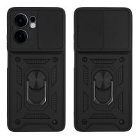 Θήκη Ring Armor CamPro Sonique για Oppo Oppo Reno13 F 5G / Oppo Reno13 FS 5G Μαύρο