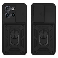 Θήκη Ring Armor CamPro Sonique για Motorola Edge 50 Neo 5G / Edge 60 Neo 5G Μαύρο