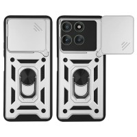 Θήκη Ring Armor CamPro Sonique για Motorola Edge 60 Pro 5G Ασημί