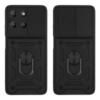 Θήκη Ring Armor CamPro Sonique για Motorola Moto G15 4G / Moto G15 Power Μαύρο