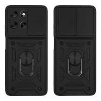 Θήκη Ring Armor CamPro Sonique για Motorola Moto G56 5G Μαύρο