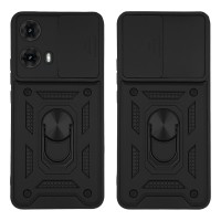 Θήκη Ring Armor CamPro Sonique για Motorola Moto G85 5G Μαύρο