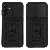 Θήκη Ring Armor CamPro Sonique για Samsung Galaxy A17 4G / Galaxy A17 5G / Galaxy A18 4G / Galaxy A18 5G Μαύρο