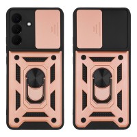 Θήκη Ring Armor CamPro Sonique για Samsung Galaxy A57 5G Ροζ Χρυσό